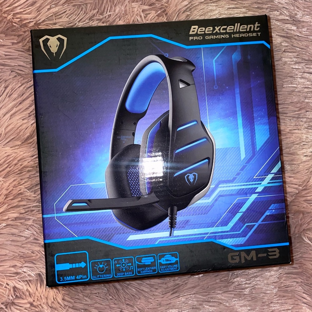 🎮 Beexcellent GM-3 Professional Gaming Headset - Blue.
